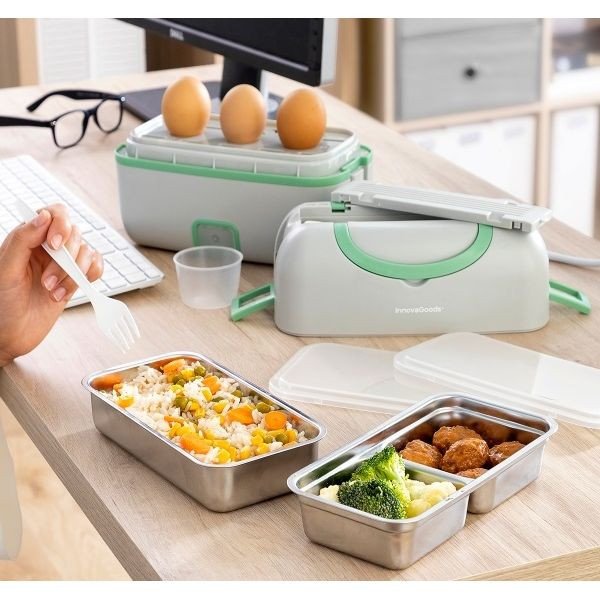 3-in-1 Electric Steamer Lunch Box with Recipes #V0103311