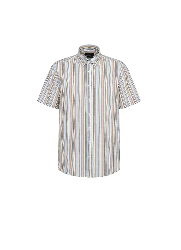 Bugatti Men Shirt AMBUS25SSS8RE02 - Yellow, S